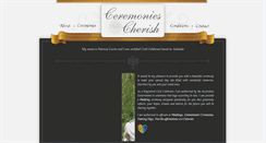 Desktop Screenshot of ceremoniestocherish.com.au