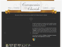 Tablet Screenshot of ceremoniestocherish.com.au